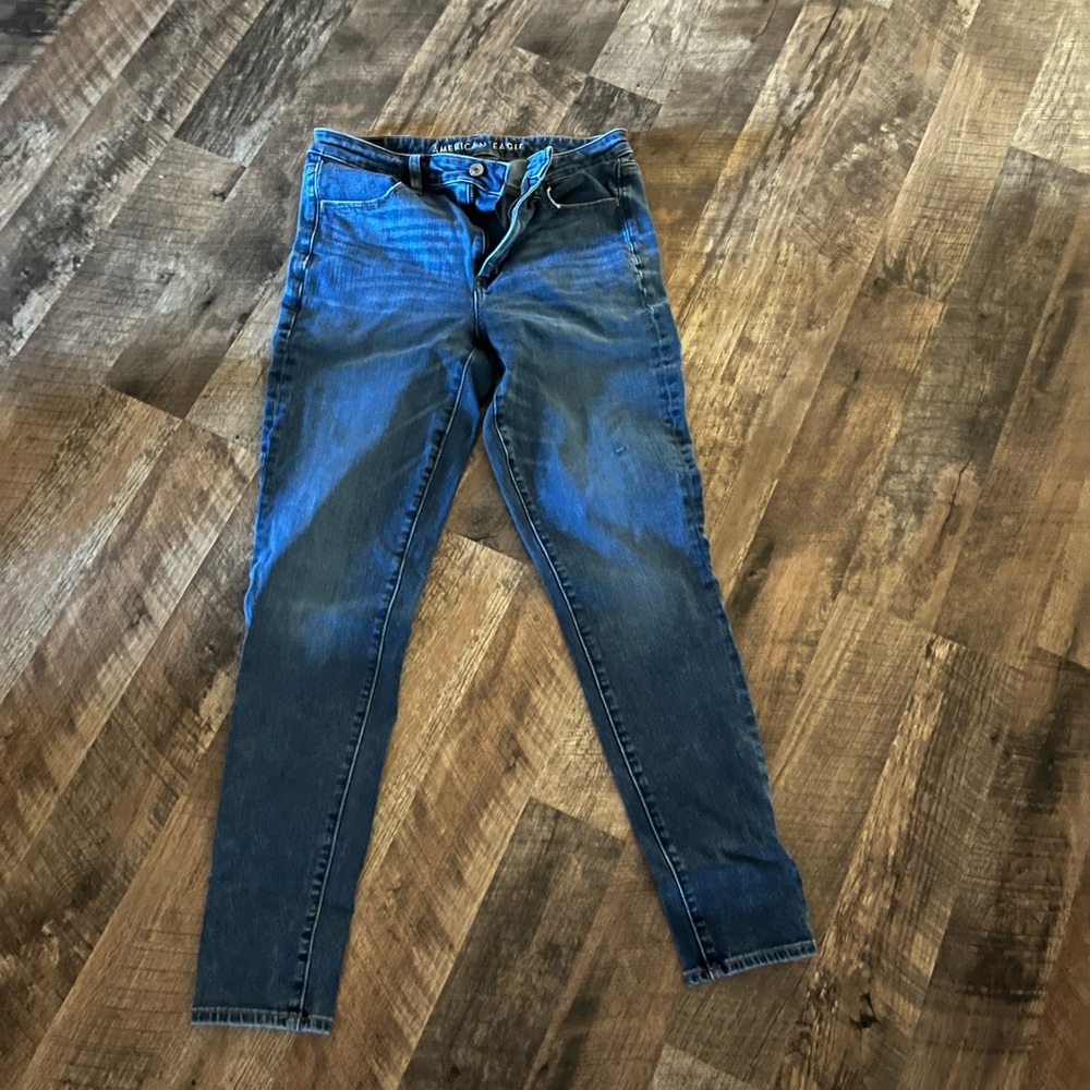 American Eagle Outfitters Blue Straight Leg Jeans